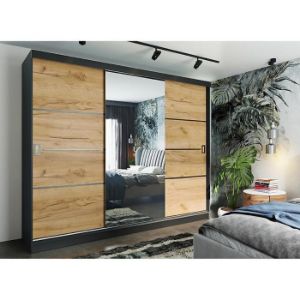 Obrazek Szafa Retro 200 4L grafit/ front craft