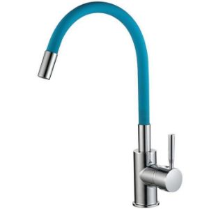 Obrazek Samba bateria zlewozmywakowa elastyczna niebieska 