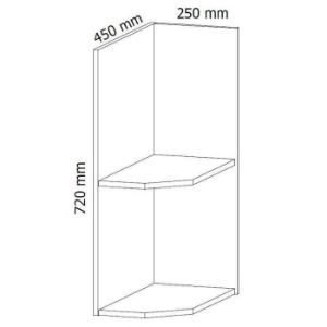 Obrazek Szafka kuchenna Linea D25PZ grey