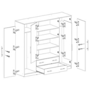 Obrazek Szafa Smart Srl1 4dl Grafit