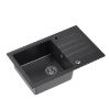 Obrazek Zlew Peter 111 Steingran czarny 78x50x20 i syfon