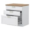 Obrazek Szafka Kuchenna Tara R-80-3mbox/4 3s White Mat