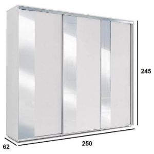 Obrazek Szafa Nadia A29 250 Lustro Biały