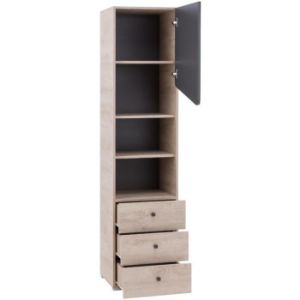 Obrazek Regał Delta 45 DL6 dąb/antracyt