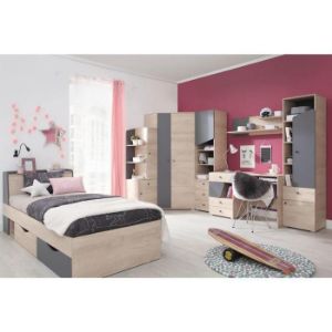 Obrazek Regał Delta 45 DL6 dąb/antracyt