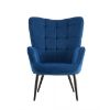 Obrazek Fotel z podnóżkiem Timo granatowy