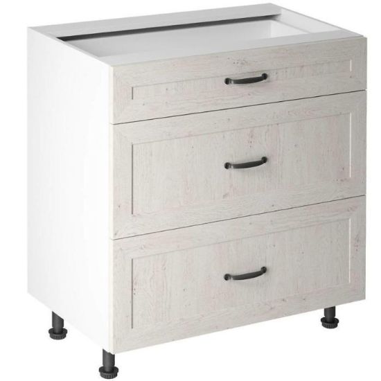 Obrazek Szafka kuchenna Royal D80S3 Sosna Nordycka/Biały