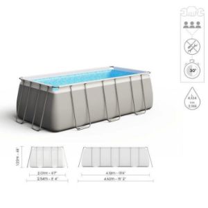 Obrazek Basen stelażowy prostokątny 4,12x2,01x1,22 m 56457