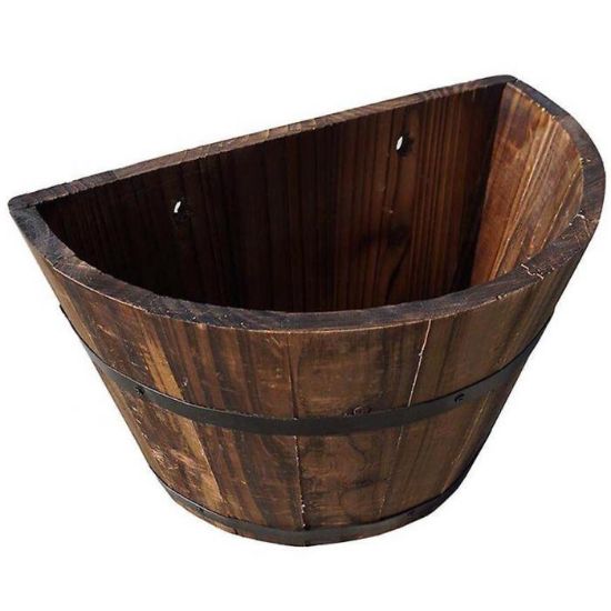 Obrazek Drewniana doniczka 32x17,5x21 cm