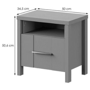 Obrazek Stolik Nocny Laura Lau3 Antracyt 