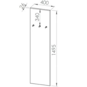 Obrazek Wieszak tapicerowany Blanco 25