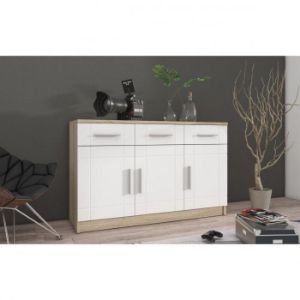 Obrazek Komoda Paris 3F3S biały/sonoma