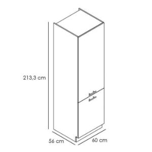 Obrazek Szafka kuchenna Denis d60lo 2133 pl 2fr dąb london/biały