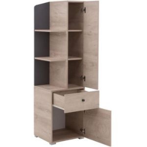 Obrazek Regał Delta 45 DL7 dąb/antracyt