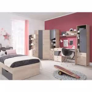 Obrazek Regał Delta 45 DL7 dąb/antracyt