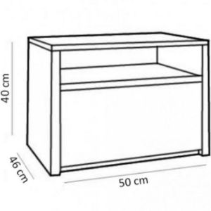 Obrazek Stolik nocny Montana SN dąb lefkas ciemny