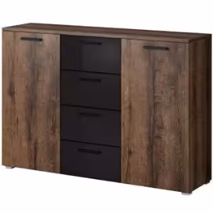 Obrazek Komoda Galaxy 26 dąb monastery/czarny połysk