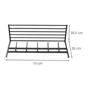 Obrazek Wieszak metalowy z półką Loft 35x75x25,5 cm czarny