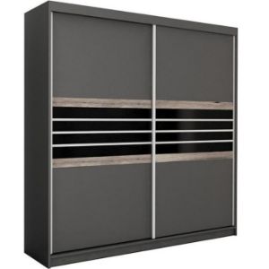 Obrazek Szafa Turyn 203 Lava/Czarne Szkło