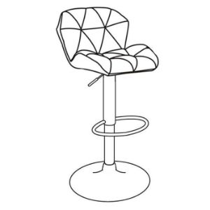 Obrazek Stołek Barowy Omega Lr-7181s Dark Grey