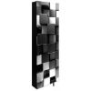 Obrazek Szafa na buty Czarne Kwadraty