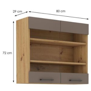 Obrazek Szafka kuchenna Bolonia trufel/artisan 80gs-72 2f