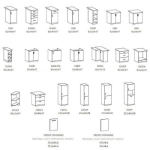 Obrazek Szafka kuchenna Prowansja G30 sosna andersen