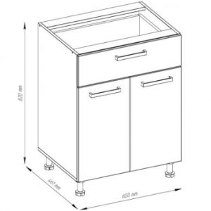 Obrazek Szafka kuchenna Sofia D60 2D 1S