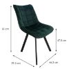 Obrazek Krzesło W132 zielone nogi czarne 