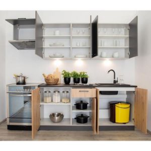 Obrazek Szafka Kuchenna Clara D60 Zl P/L Szary Grafit/Artisan