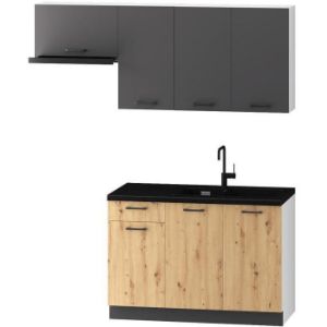 Obrazek Szafka Kuchenna Clara D60 Zl P/L Szary Grafit/Artisan