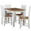 Obrazek Zestaw stół i krzesła Livia 1+4 st29 100x70 +W122 białe/wotan