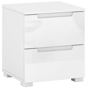 Obrazek Stolik nocny Hill 2S biały połysk