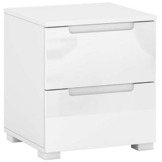 Obrazek Stolik nocny Hill 2S biały połysk