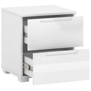 Obrazek Stolik nocny Hill 2S biały połysk