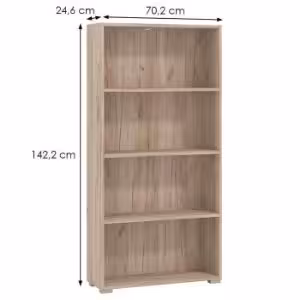 Obrazek Regał Tomar 4 szary dąb 11011437