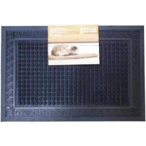 Obrazek Wycieraczka Greek key square black 40x60