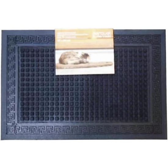 Obrazek Wycieraczka Greek key square black 40x60