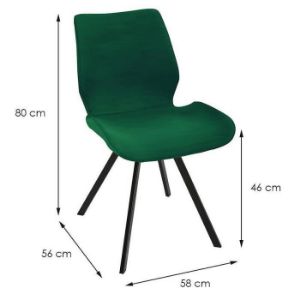 Obrazek Krzesło Quebec 80112a Dark Green