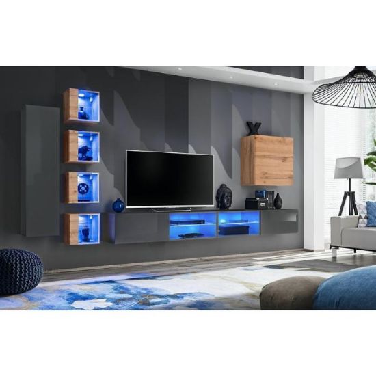 Obrazek Meblościanka Switch Xxvi Grafit/Wotan