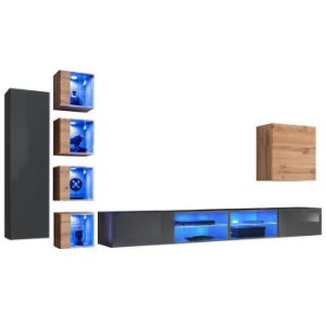 Obrazek Meblościanka Switch Xxvi Grafit/Wotan