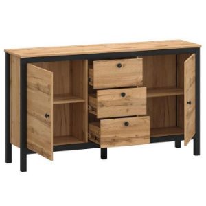 Obrazek  Komoda Palmer E Dąb Wotan/Czarny 