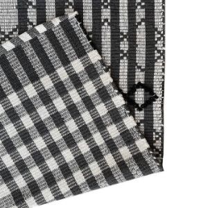 Obrazek Dywan bawełniany Chindi 0.8/1.5 Cr-1281 black/white