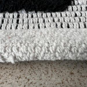 Obrazek Dywan bawełniany Chindi 0.8/1.5 Cr-1281 black/white