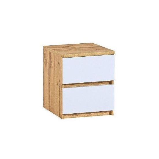 Obrazek Stolik nocny Rino 10 biały/dąb