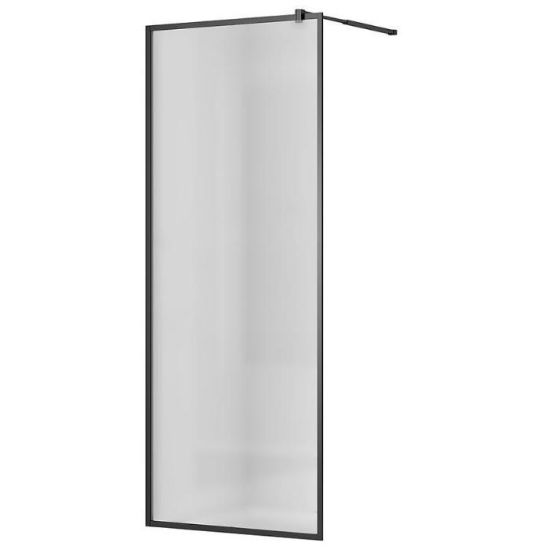 Obrazek Ścianka Walk-in Blur 90x195 black