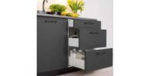 Obrazek Szafka Kuchenna Emily D40S/3 czarny groszek