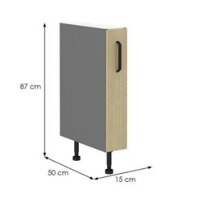 Obrazek  Szafka kuchenna SCANDI jodełka/antracyt 15d cargo bb 