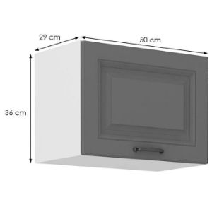 Obrazek Szafka kuchenna Stilo dustgrey/biały 50gu/36 1f