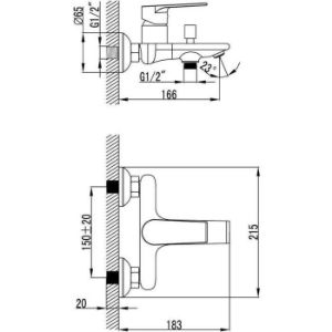 Obrazek Bateria wannowa Sol Black